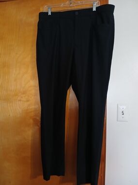 Men's Black Dress Pants - Tailored Straight Fit